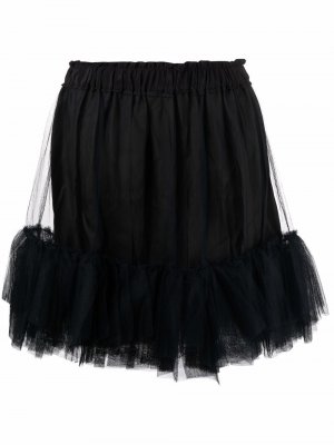 Tulle-trim skirt Simone Rocha. Цвет: черный