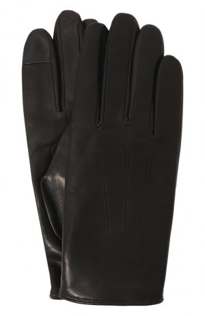 Кожаные перчатки Rick Agnelle. Цвет: чёрный