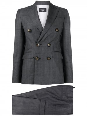 Двубортный пиджак Dsquared2. Цвет: серый