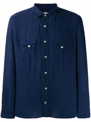 Рубашка с нагрудным карманом Al Duca D’Aosta 1902. Цвет: синий