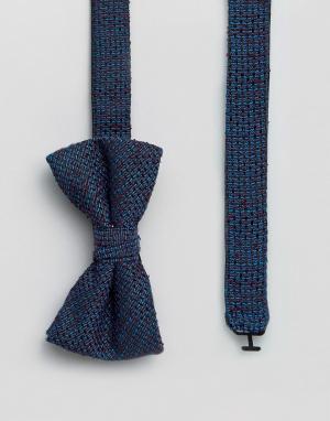 Фактурный галстук-бабочка Ted Baker. Цвет: синий