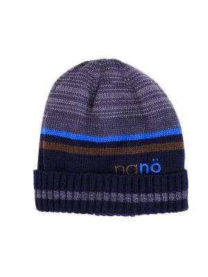 Шапка зимняя NANO. Цвет: темно-синий, серый