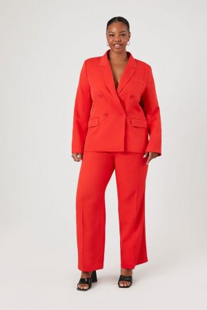 Комплект из пиджака и брюк больших размеров , красный Forever 21