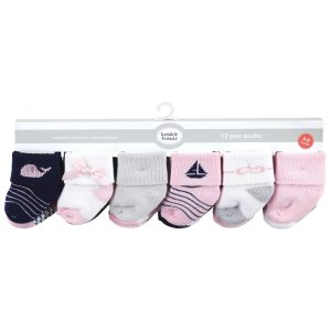 Махровые носки для новорожденных мальчиков и малышей, парусная лодка, 12 шт. Luvable Friends