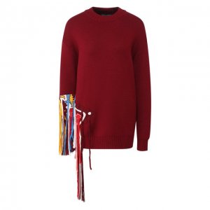Шерстяной свитер Oscar de la Renta. Цвет: бордовый
