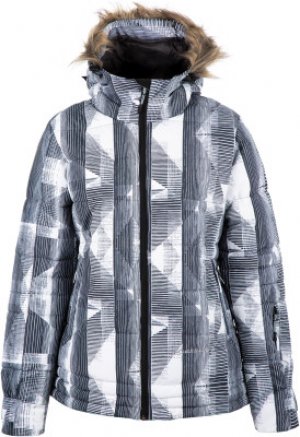 Куртка утепленная женская , размер 46 Exxtasy. Цвет: серый
