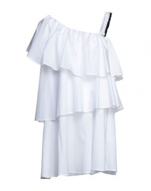 Короткое платье AU JOUR LE. Цвет: белый
