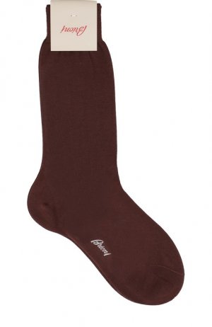 Хлопковые носки Brioni. Цвет: коричневый