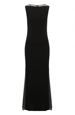 Платье из вискозы Helmut Lang. Цвет: чёрный