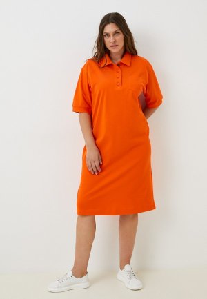 Платье Modress. Цвет: оранжевый