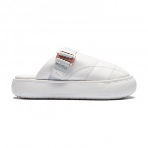 Suede Mayu Mule L Nimbus PUMA. Цвет: белый