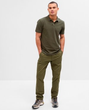 Мужские брюки чинос узкого кроя v-essential Gap, серый GAP. Цвет: серый