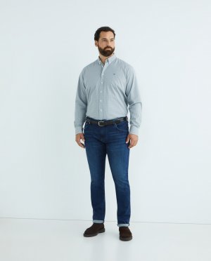 Мужские джинсы больших размеров из денима с лайкрой , синий Hackett