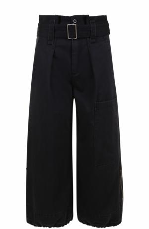 Укороченные брюки с завышенной талией и поясом Marc Jacobs. Цвет: черный