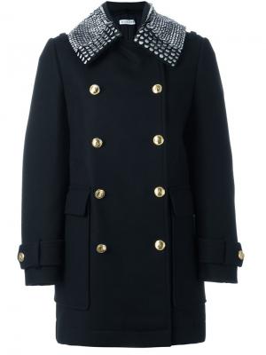 Двубортное пальто Altuzarra. Цвет: чёрный