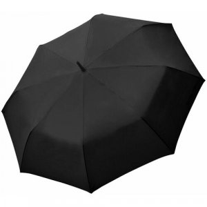 Зонт-трость , механика, купол 130 см, 8 спиц, для мужчин, черный Doppler. Цвет: черный