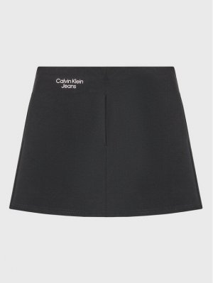 Трапециевидная юбка стандартного кроя , черный Calvin Klein