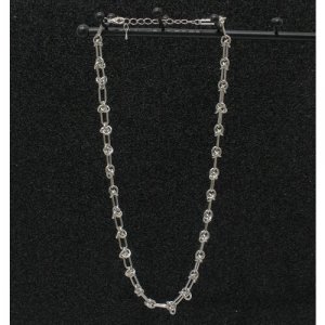 Цепь , длина 50 см, серебряный Fashion jewelry. Цвет: серебристый/серебро