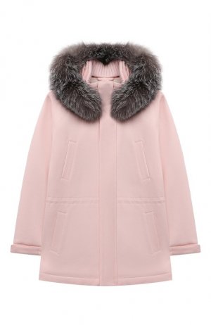 Кашемировое пальто Loro Piana. Цвет: розовый