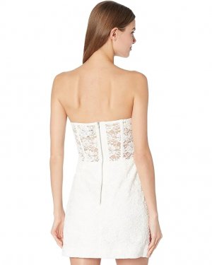 Платье Lace Corset Mini Dress, слоновая кость Bardot