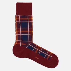 Носки Heritage Check Burlington. Цвет: бордовый