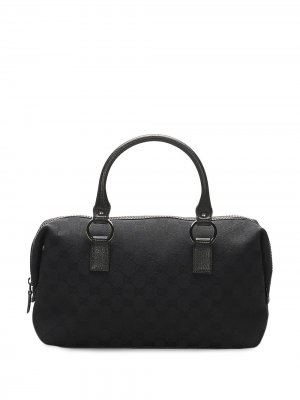 Дорожная сумка с узором GG Supreme Gucci Pre-Owned. Цвет: черный