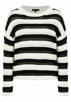 Вязаный свитер GESTREIFT , цвет schwarz More &