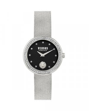 Часы Леа Хрустальные, 35 мм , цвет Black Versus Versace