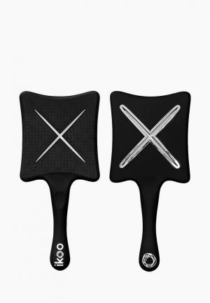 Расческа ikoo paddle X beluga black. Цвет: черный