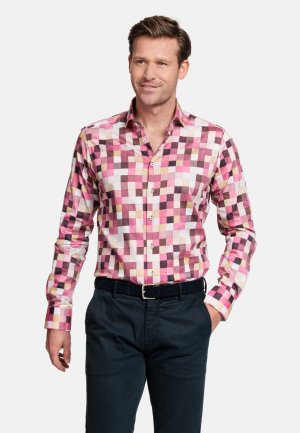 Рубашка GIORDANO, цвет pink Giordano