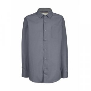 Школьная рубашка, размер 134-140, серый Tsarevich. Цвет: серый