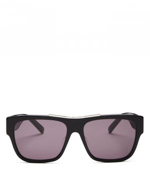Квадратные блестящие солнцезащитные очки Havana, 58 мм Givenchy