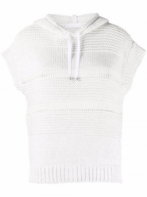 Multiple-stitched knitted top Fabiana Filippi. Цвет: белый