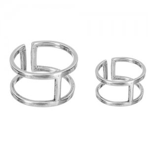 Фаланговые кольца Двойные, серебро 925 MR0022-Ag925, без размера, 4,2 Amorem