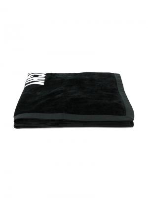 Пляжное полотенце с логотипом Givenchy. Цвет: черный
