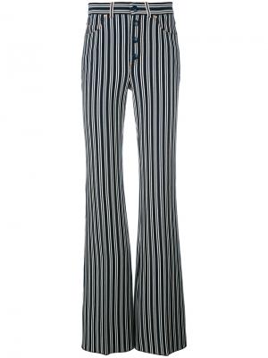 Полосатые расклешенные брюки Sonia Rykiel. Цвет: синий