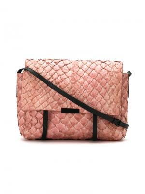 Textured bag Osklen. Цвет: розовый и фиолетовый