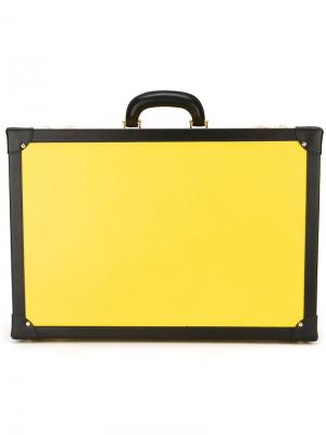 Кожаный кейс для солнцезащитных очков Family Affair. Цвет: жёлтый и оранжевый