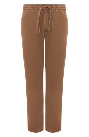 Хлопковые брюки Circolo 1901. Цвет: коричневый