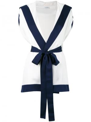 Front bow waistcoat La Perla. Цвет: синий