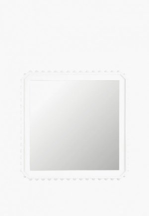 Зеркало настенное Moroshka Bantu 40х40 см. Цвет: белый