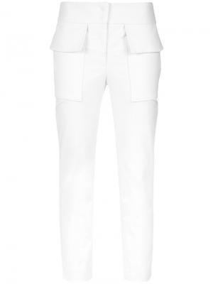 Pockets cropped trousers Giuliana Romanno. Цвет: белый