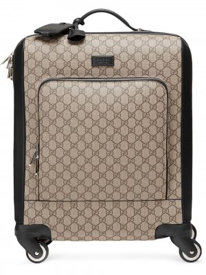 Компактный чемодан с узором GG Supreme Gucci. Цвет: нейтральные цвета