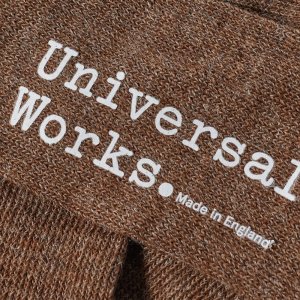 Носки из альпаки, коричневый Universal Works