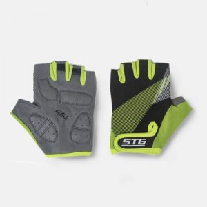 Перчатки , размер M, черный, зеленый STG. Цвет: зеленый/черный