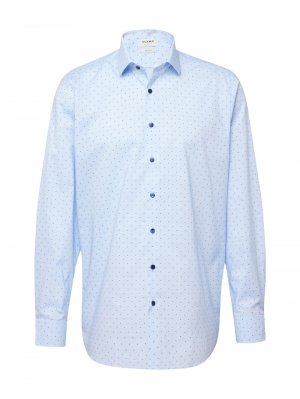 Рубашка на пуговицах стандартного кроя, пыльно-синий/голубой OLYMP