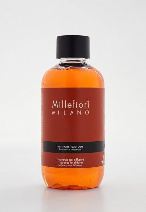 Наполнитель для аромадиффузора Millefiori Milano Luminous Tuberose, 250 мл. Цвет: оранжевый