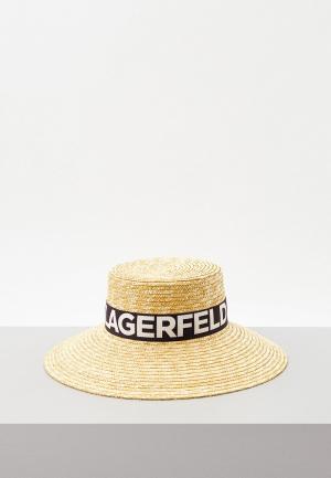 Шляпа Karl Lagerfeld. Цвет: бежевый