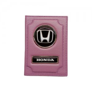 Обложка для автодокументов (хонда) кожаная флотер Honda