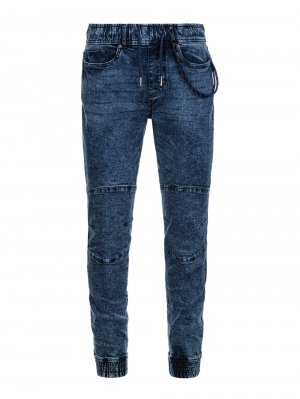 Зауженные джинсы P1056, темно-синий Ombre